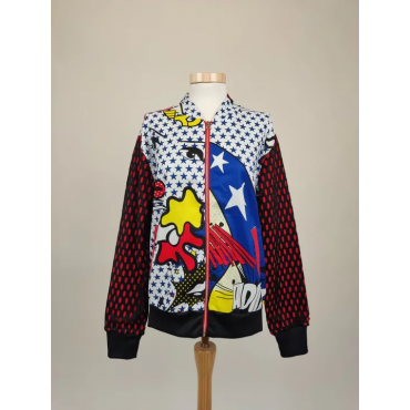 Adidas Damen Jacke mehrfarbig Gr.40