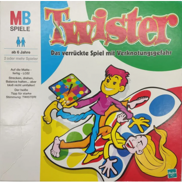 Twister: Das verrückte Spiel mit Verknotungsgefahr - Gesellschaftsspiel, MB Spiele