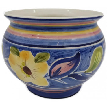 Alcobaca Portugal Keramiktopf bunt handbemalt