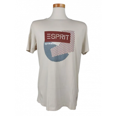 Esprit Herren T-Shirt, beige - Gr. M
