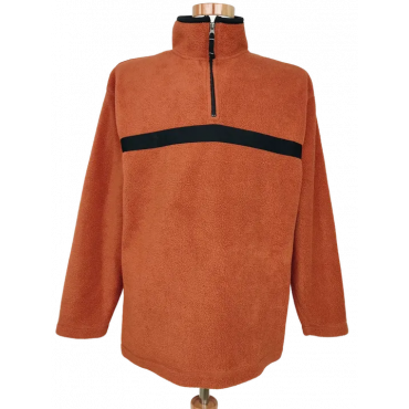C&A Herren Fleece Pullover, orange - Gr. L 
