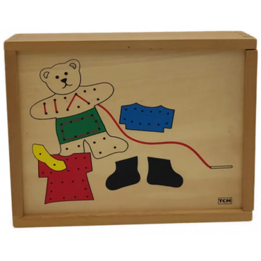 TCM Fädelspiel -Lernspiel Holz