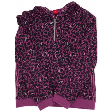 S.Oliver Kinder Kapuzen Hoodie Animal Print Beere Gr. 164