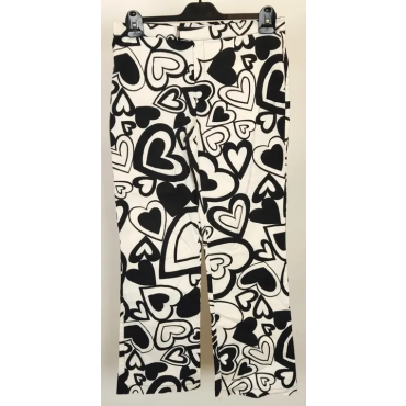 Moschino Damen Hose schwarz/weiß Gr. D 42