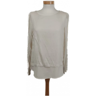 Tom Tailor Damen Bluse Creme Gr. 36