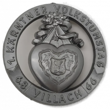 Anstecker "1. Kärntner Volkstumstag " Villach 1966