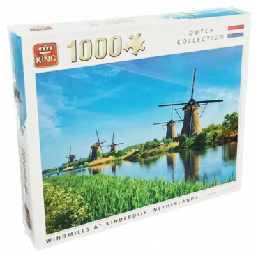 King Puzzle 1000 Teile Windmühlen (OVP) 