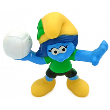 Schleich Peyo Schlümpfe Olympische Spiele - Sturm-Schlumpfine spielt Handball