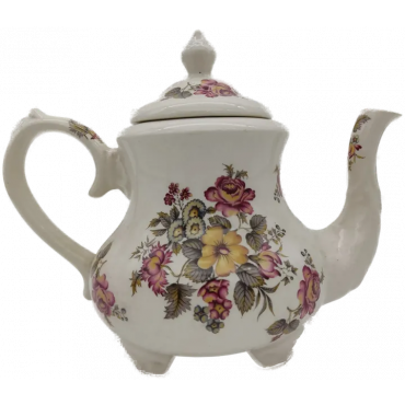 Arthur Wood Teekanne England geblümt Höhe ca. 18 cm