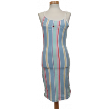 Tommy Hilfiger Damen Kleid mehrfarbig gestreift Gr. S