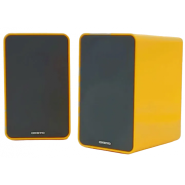 ONKYO Stereo Lautsprecher Gelb/Grau, 40 Watt
