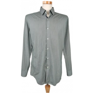 Hugo Boss Herren Hemd, blau/weiß - Gr. M 