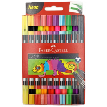 Faber-Castell 10 Neon Doppelfasermaler