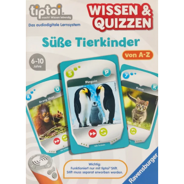 tiptoi® Wissen & Quizzen Süße Tierkinder - Lernspiel - Ravensburger 