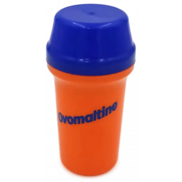 Ovomaltine Trinkbecher mit Deckel Vintage