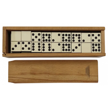 Vintage Domino in Holzschatulle