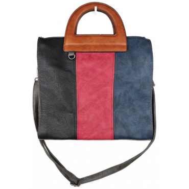 Damen Tasche schwarz/rot/blau/grau