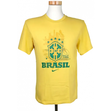 Nike Herren Brasil T-Shirt, gelb - Gr. M