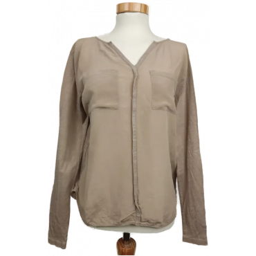 Rich & Royal Damen Blusenshirt beige Gr. XS