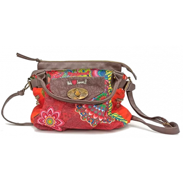 Desigual Damen Handtasche / Umhängetasche gemustert