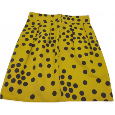 Moschino Damen Rock senf/schwarz deutsche Gr. 44 vintage