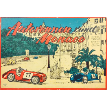 Vintage Autorennen um Monaco - Gesellschaftsspiel - J.S.J Wien