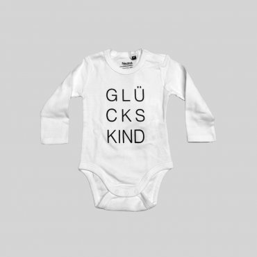 Babybody „Glückskind“ langärmelig