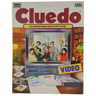 Parker Cluedo Detektiv-Spiel auf VHS-Cassette(1985)