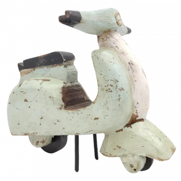 Deko Vespa-Moped aus Holz 