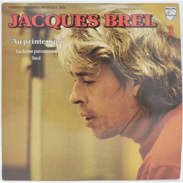Vinyl LP - Jacques Brel - 3 Au Printemps 