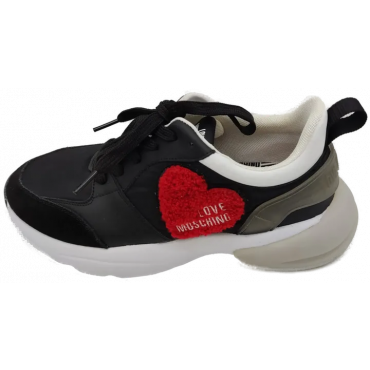 Moschino Damen Sneakers schwarz/grau Gr. 38