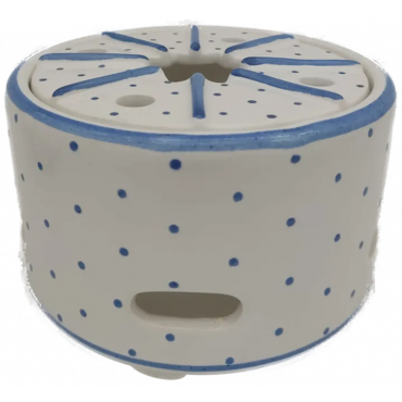 Gmundner Keramik Stövchen blaue Tupfen