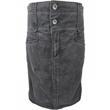 Mexx Damen Jeansrock, schwarz - Gr. L