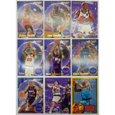 NBA Fleer Baseketball Trading Cards, 290 Stück, '95-96 u. '96-97