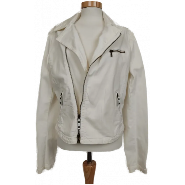 Armani Damen Denim Jacke natur weiß Gr. Eu 46 ,US 10