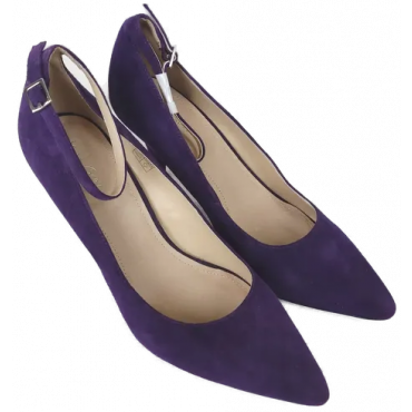 Kate Gray Damen Pumps Veloursleder, lila - Größe 40