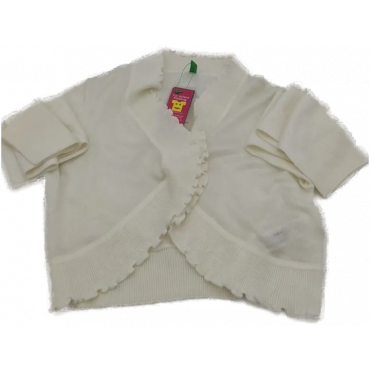 United colors of Benetton Kinder Strickjacke weiß Gr. 10/11 Jahre ( 150 cm)