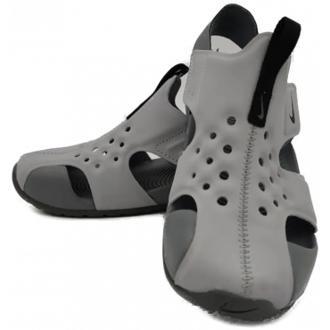 Nike Kinder Badesandale grau