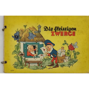 Die fleissigen Zwerge - Vintage Ringbuch mit Kinderreimen