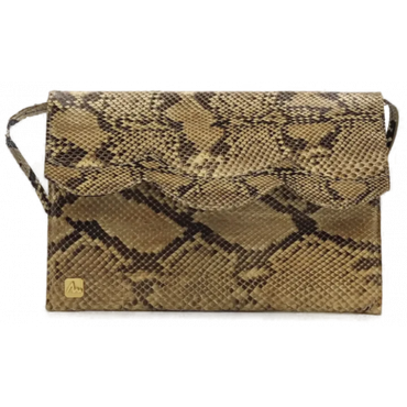 Schlangenoptik Damen Vintagetasche und Brieftasche 