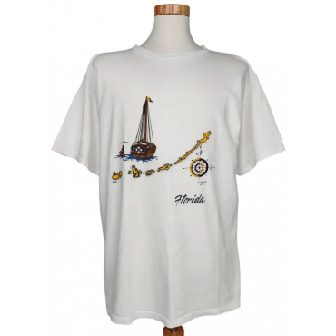 Florida Herren T-Shirt, weiß - Gr. XL 