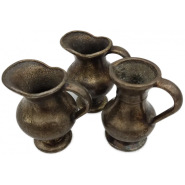 Messing Vasen Set (3 Stück) Höhe 7 cm