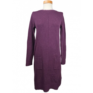Christian Berg Damen Kleid (Merinowolle), purpur - Gr. S/36
