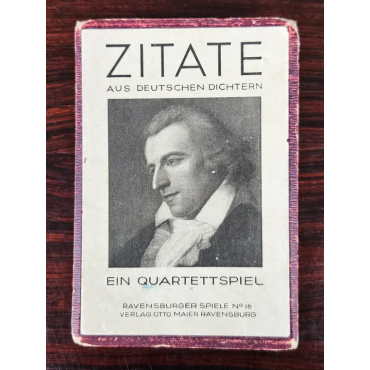 Ein Quartettspiel - ZITATE AUS DEUTSCHEN DICHTERN - Vintage Gesellschaftsspiel - Ravensburger