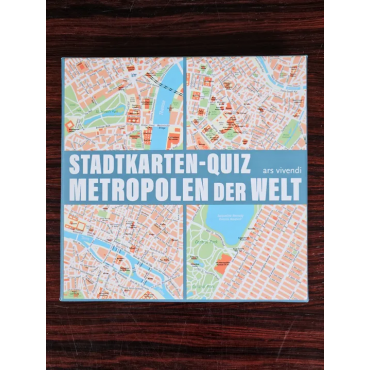 STADTKARTEN -QUIZ METROPOLITEN DER WELT -  Gesellschaftsspiel - ars vivendi 