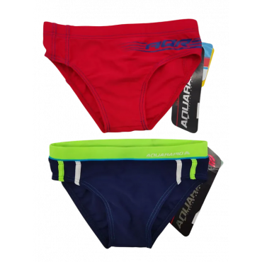 AQUARAPID - Jungen Badehose/Slip - 2 Stück