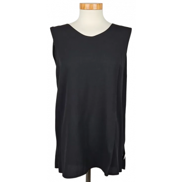 Rena Moden Vintage Damen Top, schwarz - Gr. L 