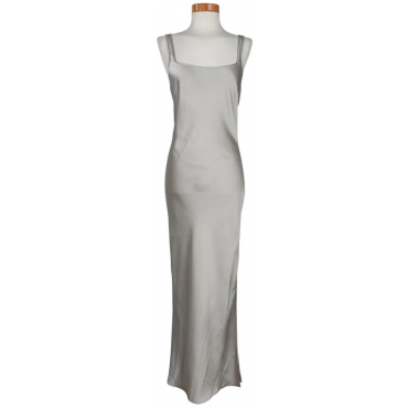 SAMSOE SAMSOE Damen Maxikleid, silber - Gr. S 