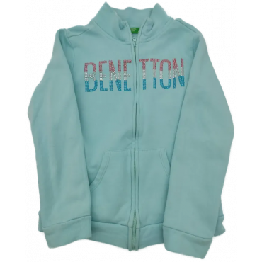  United Colors of Benetton Kinder Sweater Jacke mint Gr. M (130 cm)