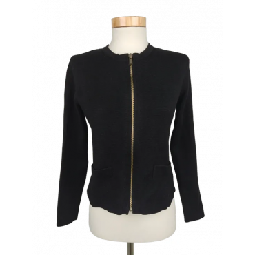 Zara Damen Strickjacke, schwarz - Gr. S
